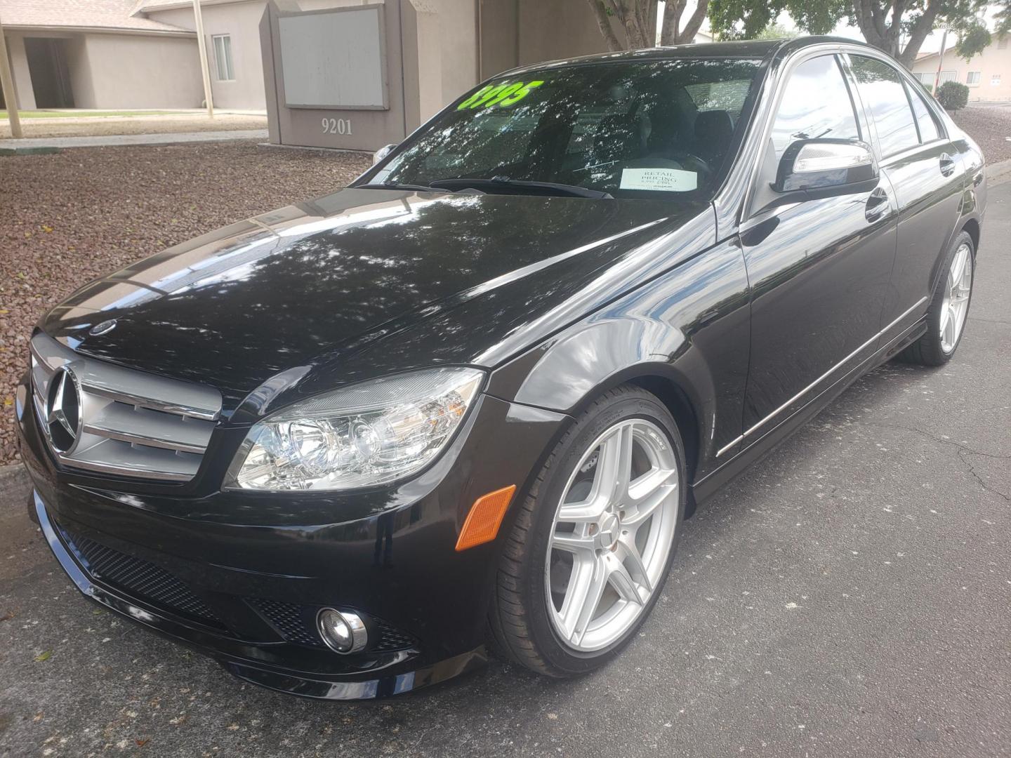 2009 /black Mercedes-Benz C-Class C350 Sport Sedan (WDDGF56X89R) with an 3.5L V6 DOHC 24V engine, 7-Speed Automatic transmission, located at 323 E Dunlap Ave., Phoenix, AZ, 85020, (602) 331-9000, 33.567677, -112.069000 - 2009 Mercedes-Benz C-Class C350 Sport Sedan,......A True Must See!! No accidents, IceCold AC Front and Rear, The car is gorgeous inside and out, power windows, power door locks, Gorgeous tinted sunroof, Stereo/Cd Player, Phone sync, Bluetooth, Backup camera, Clean Black Interior with beautiful Black - Photo#0