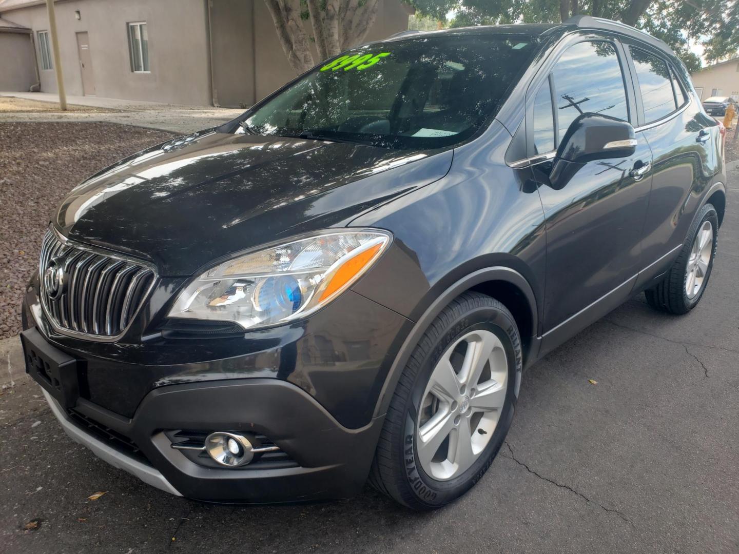 2015 black /gray and black Buick Encore Convenience FWD (KL4CJBSB9FB) with an 1.4L L4 DOHC 16V TURBO engine, 6-Speed Automatic transmission, located at 323 E Dunlap Ave., Phoenix, AZ, 85020, (602) 331-9000, 33.567677, -112.069000 - 2015 Buick Encore Convenience FWD,....EXCELLENT condition, Ice Cold A/C, Black and gray interior with black leather seats in near perfect condition, New brakes, Tune up, Stereo/CD Player, Bluetooth, Phone sync, backup camera, satellite compatible, This suv is gorgeous inside and out, Incredible ga - Photo#0