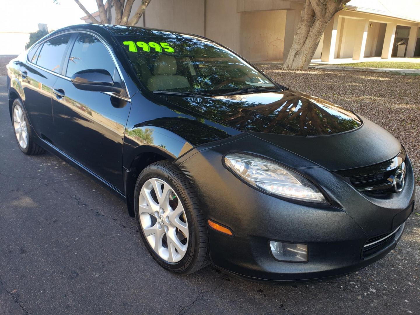 2010 black /Tan and black Mazda MAZDA6 s Grand Touring (1YVHZ8CB9A5) with an 3.7L V6 24V DOHC engine, 6-Speed Automatic transmission, located at 323 E Dunlap Ave., Phoenix, AZ, 85020, (602) 331-9000, 33.567677, -112.069000 - 2010 Mazda MAZDA6 s Grand Touring,…..A Must See!! ……..No accidents,……. Ice cold AC front and rear. The car is gorgeous inside and out. Power windows, Power door locks, Touch screen Stereo, Phone sync, Bluetooth, Satellite compatible, Navigation, Beautiful tan and black interior with tan le - Photo#2