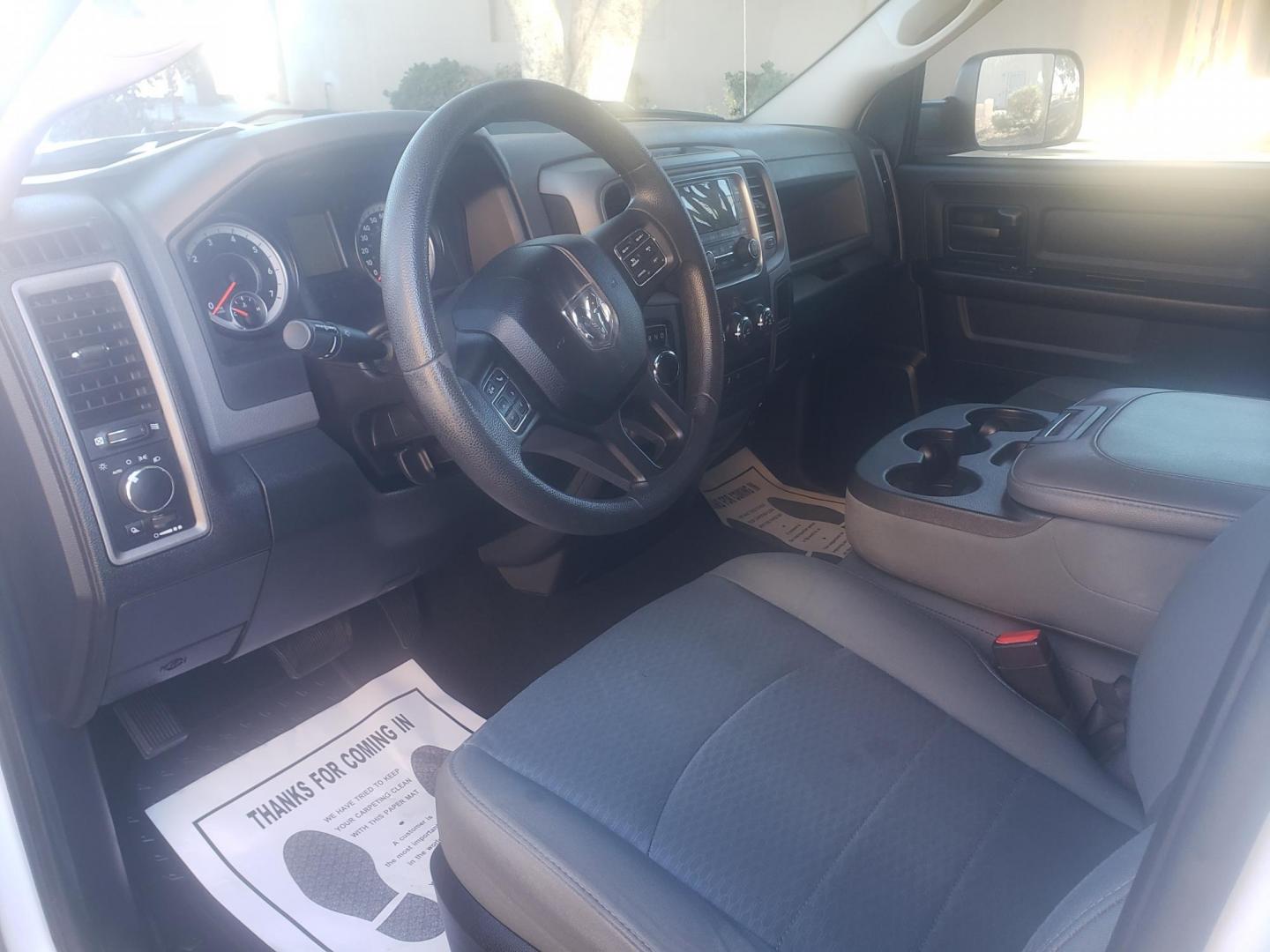 2016 WHITE /gray and black RAM 1500 Tradesman Quad Cab 2WD (1C6RR6FT4GS) with an 5.7L V8 OHV 16V engine, 6A transmission, located at 323 E Dunlap Ave., Phoenix, AZ, 85020, (602) 331-9000, 33.567677, -112.069000 - 2016 RAM 1500 Tradesman Quad Cab 2WD,.......EXCELLENT condition,........ Ice Cold A/C, Clean black and gray interior with gray cloth seats in near perfect condition, New brakes, Tune up, Stereo/CD Player, Bluetooth, Phone sync, satellite compatible, Ram bed boxs on each side, This SUV is gorgeous in - Photo#11