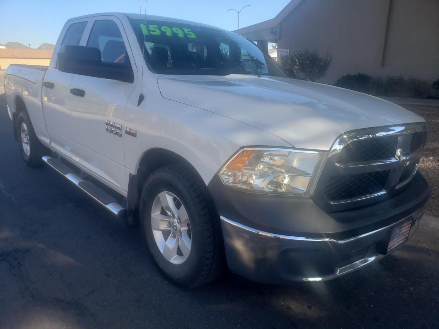 2016 WHITE /gray and black RAM 1500 Tradesman Quad Cab 2WD (1C6RR6FT4GS) with an 5.7L V8 OHV 16V engine, 6A transmission, located at 323 E Dunlap Ave., Phoenix, AZ, 85020, (602) 331-9000, 33.567677, -112.069000 - 2016 RAM 1500 Tradesman Quad Cab 2WD,.......EXCELLENT condition,........ Ice Cold A/C, Clean black and gray interior with gray cloth seats in near perfect condition, New brakes, Tune up, Stereo/CD Player, Bluetooth, Phone sync, satellite compatible, Ram bed boxs on each side, This SUV is gorgeous in - Photo#2