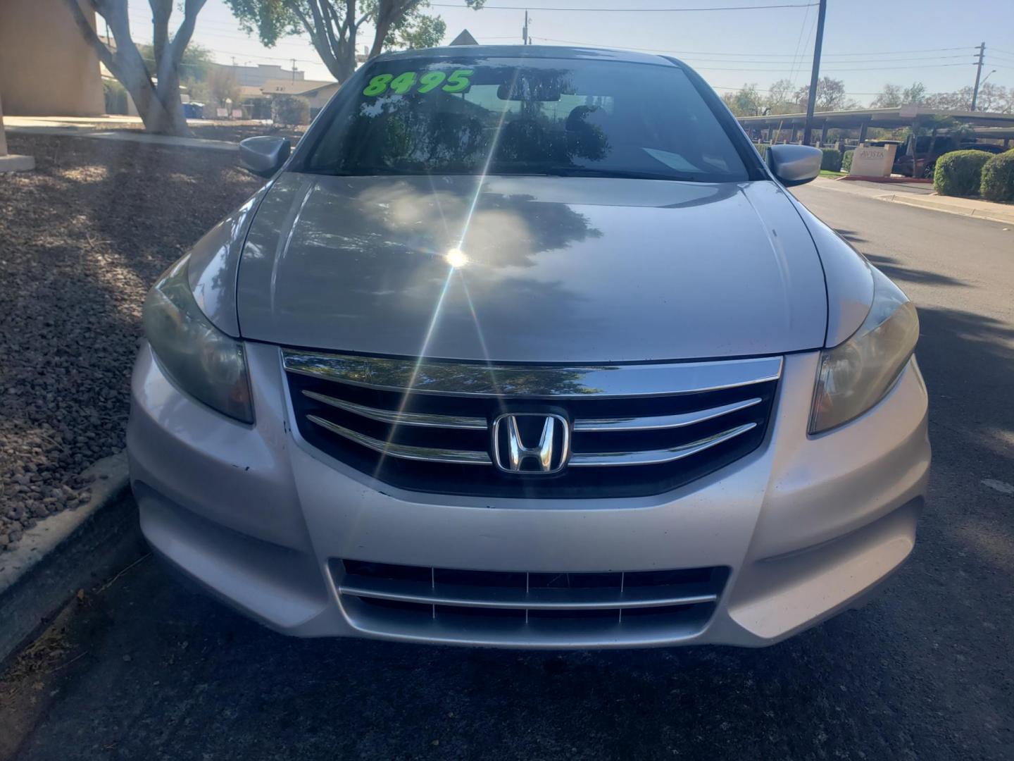 2012 silver /gray and black Honda Accord LX-P Sedan AT (1HGCP2F49CA) with an 2.4L L4 DOHC 16V engine, 5-Speed Automatic transmission, located at 323 E Dunlap Ave., Phoenix, AZ, 85020, (602) 331-9000, 33.567677, -112.069000 - Photo#1