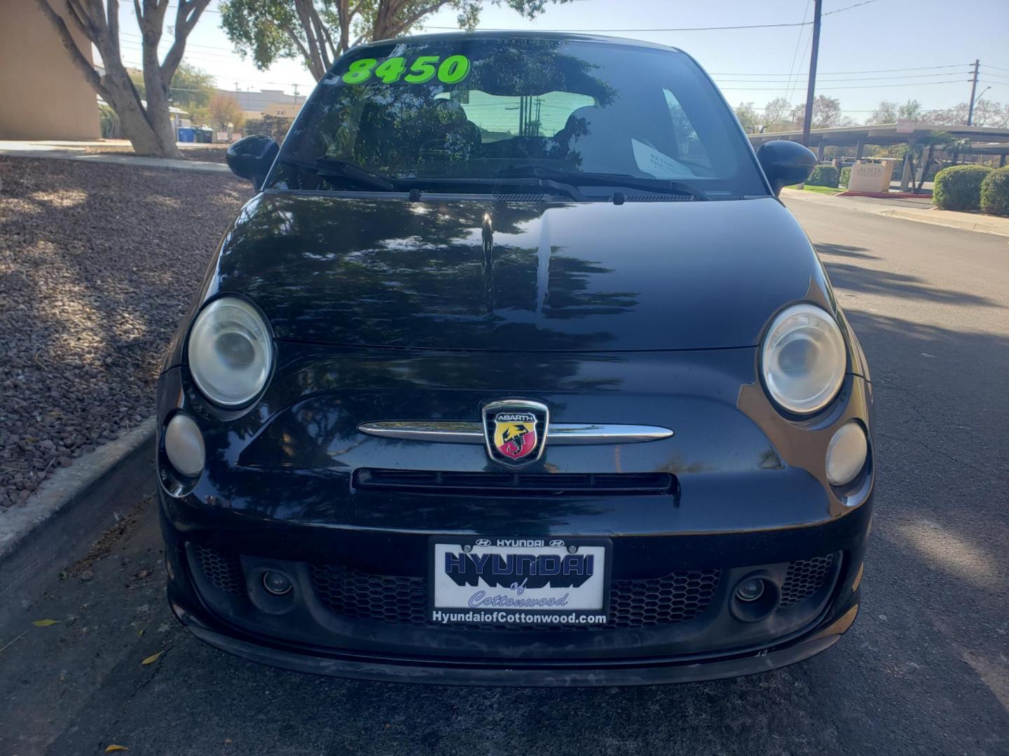 2013 black /black and red Fiat 500 Abarth Hatchback (3C3CFFFH1DT) with an 1.4L L4 engine, 5-Speed Manual transmission, located at 323 E Dunlap Ave., Phoenix, AZ, 85020, (602) 331-9000, 33.567677, -112.069000 - Photo#1