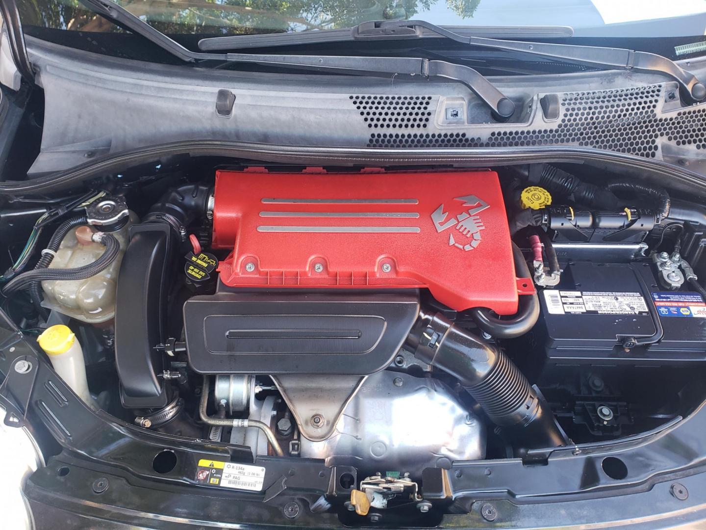 2013 black /black and red Fiat 500 Abarth Hatchback (3C3CFFFH1DT) with an 1.4L L4 engine, 5-Speed Manual transmission, located at 323 E Dunlap Ave., Phoenix, AZ, 85020, (602) 331-9000, 33.567677, -112.069000 - Photo#15