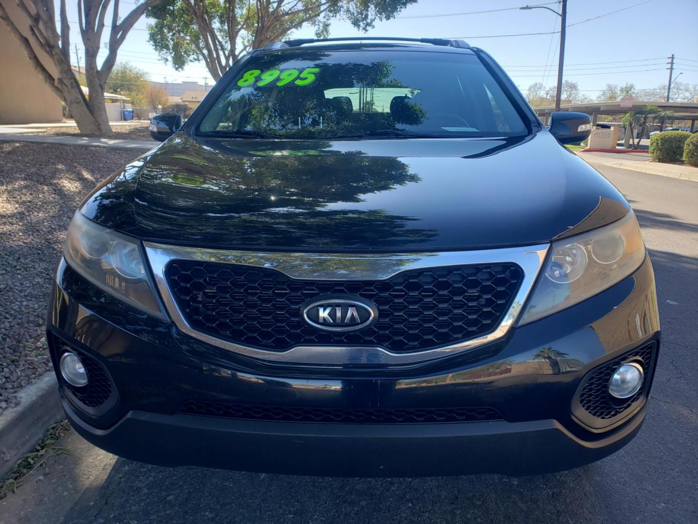 2012 black /gray and black Kia Sorento LX 2WD (5XYKT4A2XCG) with an 3.5L V6 DOHC 24V engine, 6-Speed Automatic transmission, located at 323 E Dunlap Ave., Phoenix, AZ, 85020, (602) 331-9000, 33.567677, -112.069000 - 2012 Kia Sorento LX 2WD,....EXCELLENT condition, .....OLNY 98K MILES!!!!.......... Ice Cold A/C, Black and gray interior with black cloth seats in near perfect condition, New brakes, Tune up, Stereo/CD Player, Bluetooth, Phone sync, backup camera, satellite compatible, MP3 Player, 3RD row seating, T - Photo#1