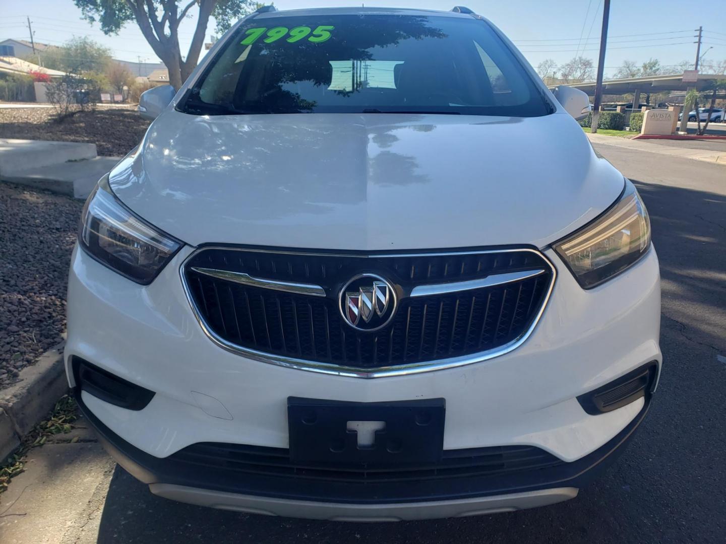 2018 WHITE /gray and black Buick Encore Preferred FWD (KL4CJASB0JB) with an 1.4L L4 DOHC 16V TURBO engine, 6A transmission, located at 323 E Dunlap Ave., Phoenix, AZ, 85020, (602) 331-9000, 33.567677, -112.069000 - 2018 Buick Encore Preferred FWD,....EXCELLENT condition, Ice Cold A/C, Black and gray interior with black leather seats in near perfect condition, New brakes, Tune up, Stereo/CD Player, Bluetooth, Phone sync, backup camera, satellite compatible, This suv is gorgeous inside and out, Incredible gas mi - Photo#1