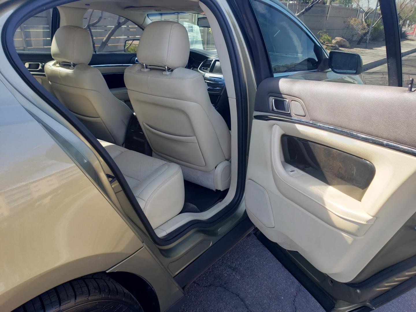 2013 gold /Tan and black Lincoln MKS EcoBoost AWD (1LNHL9FT6DG) with an 3.5L V6 DOHC 24V engine, 6-Speed Automatic transmission, located at 323 E Dunlap Ave., Phoenix, AZ, 85020, (602) 331-9000, 33.567677, -112.069000 - Photo#14